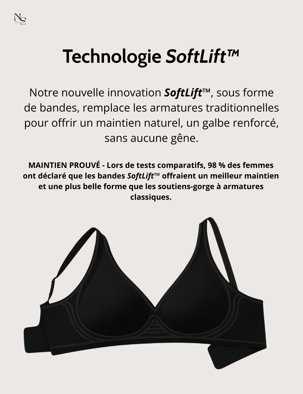 Soutien-gorge seconde peau – Décolleté V profond
